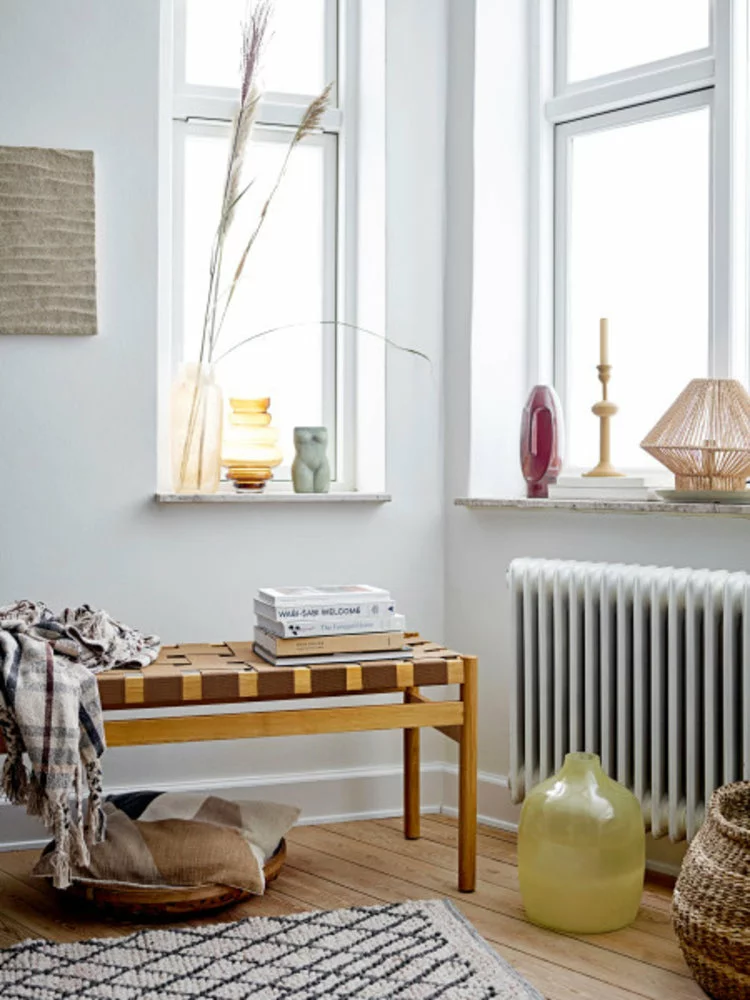 Bloomingville Idima Vaas - Geel 4 Bloomingville Idima Vaas - Geel - Afbeelding 2