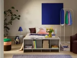 Broste Copenhagen Cleo Opbergboxen Blauw/lichtgrijs - 70080498 -Goedkope Behang Winkel broste copenhagen cleo opbergboxen blauw lichtgrij 2