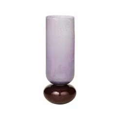 Broste Copenhagen Dorit Vaas Glas Aubergine - Ø11,5xh31cm