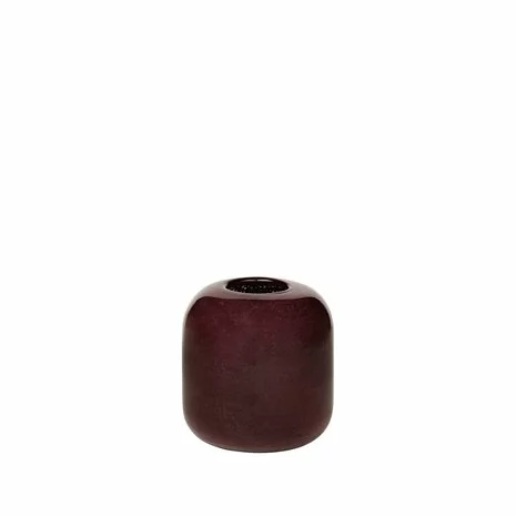 Broste Copenhagen Kai Vaas Glas - Aubergine 4 Broste Copenhagen Kai Vaas Glas - Aubergine - Afbeelding 2