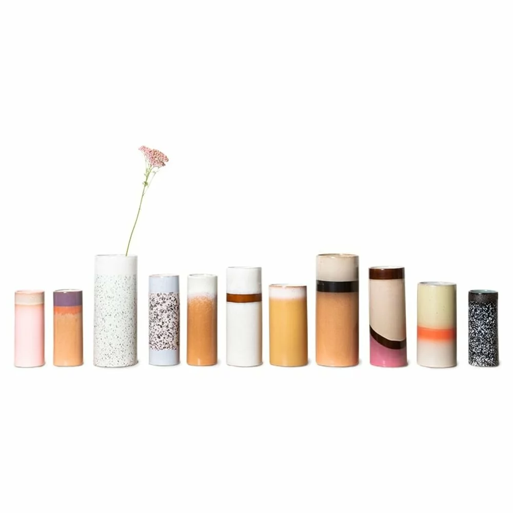 HKliving 70's Keramieken Vaas XS - Mud 6 HKliving 70's Keramieken Vaas XS - Mud - Afbeelding 4