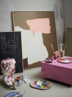 HKliving Abstract Painting - Mosterd/nude 100x120cm 15 HKliving Abstract Painting - Mosterd/nude 100x120cm -Goedkope Behang Winkel hkliving abstract painting mosterd nude 100x120cm 6