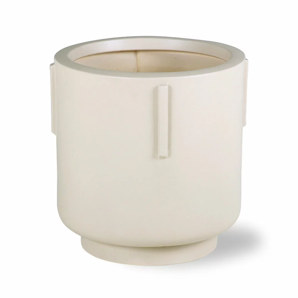 HKliving Bloempot Aardewerk - Creme 4 HKliving Bloempot Aardewerk - Creme - Afbeelding 2