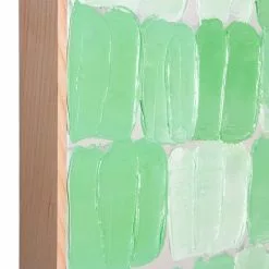 HKliving Frame Painting Green Palette Abstract - 75x100cm -Goedkope Behang Winkel hkliving frame painting green palette abstract 75x 3