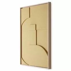 HKliving Frame Relief Art Panel A Extra Large - Zand -Goedkope Behang Winkel hkliving frame relief art panel a extra large zand 1