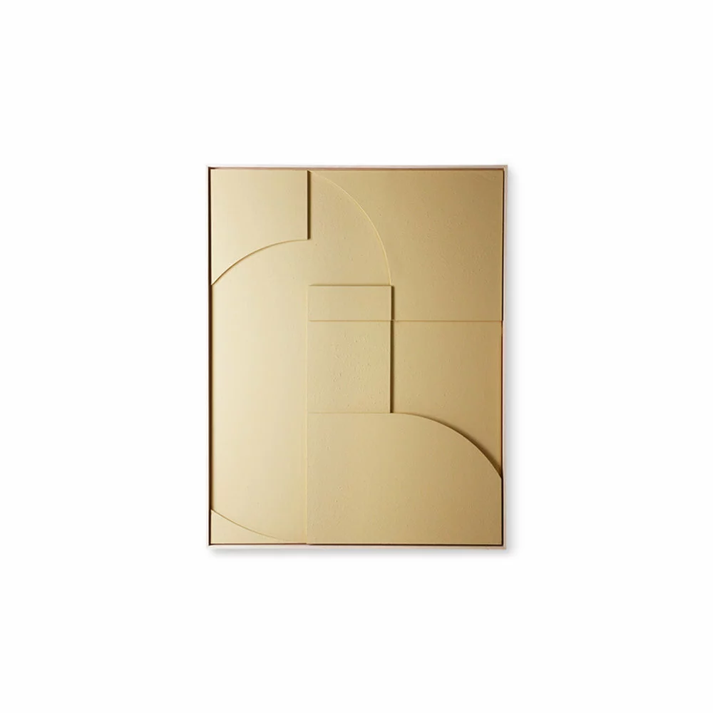 HKliving Frame Relief Art Panel A Medium - Zand 3 HKliving Frame Relief Art Panel A Medium - Zand