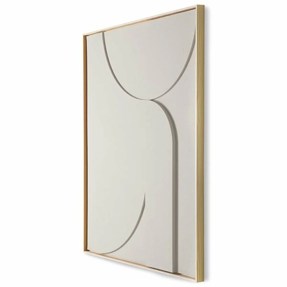 HKliving Frame Relief Art Panel B Extra Large Warm Grijs - AWD8952 4 HKliving Frame Relief Art Panel B Extra Large Warm Grijs - AWD8952 - Afbeelding 2