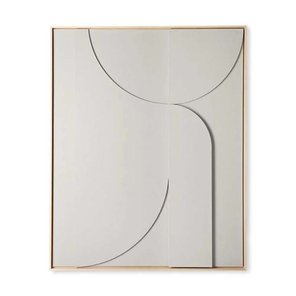 HKliving Frame Relief Art Panel B Extra Large Warm Grijs - AWD8952 3 HKliving Frame Relief Art Panel B Extra Large Warm Grijs - AWD8952