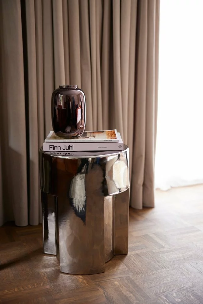 HKliving Glazen Vaas Metallic Bruin - AGL4501 4 HKliving Glazen Vaas Metallic Bruin - AGL4501 - Afbeelding 2