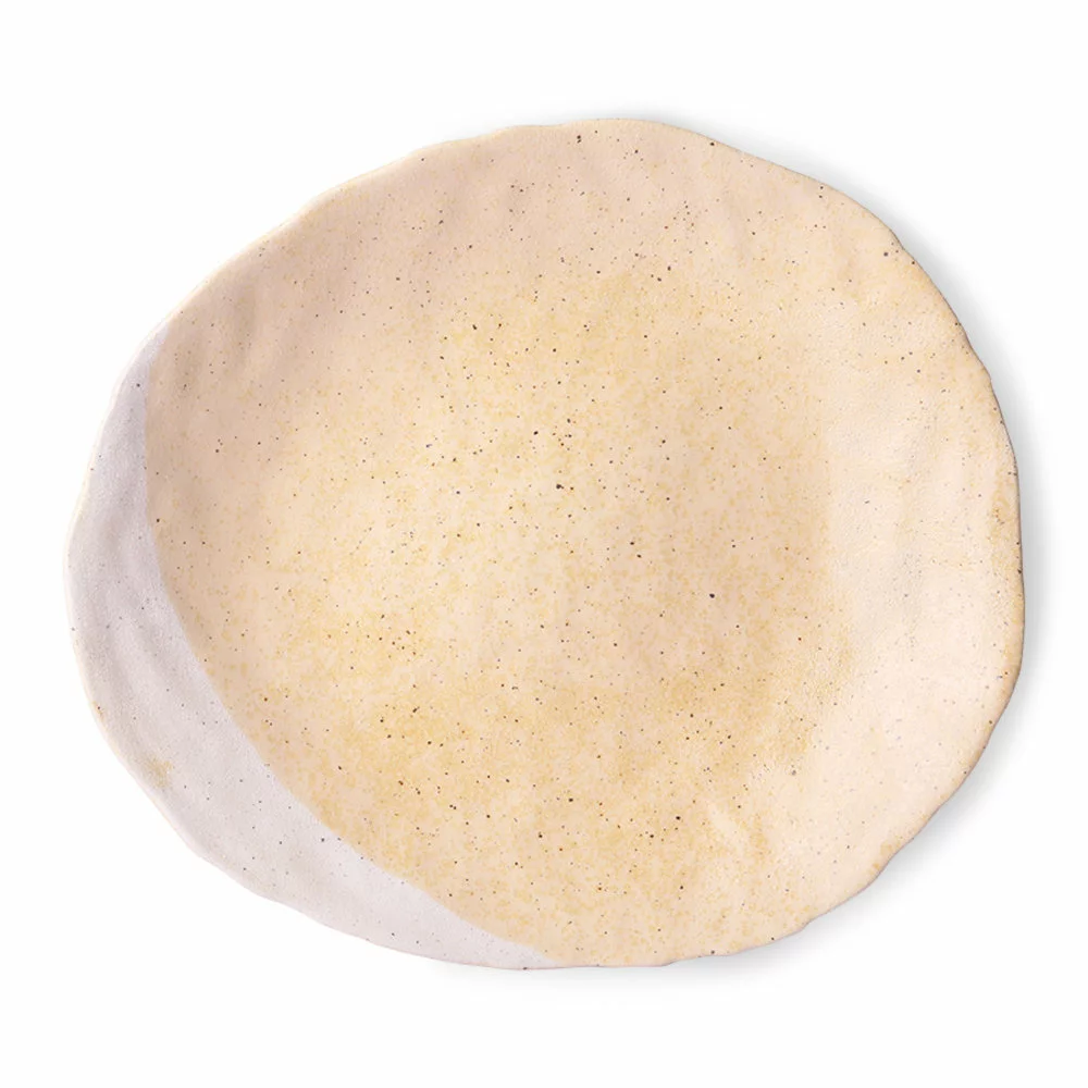 HKliving Keramieken Decoratie Bord Organic 3 HKliving Keramieken Decoratie Bord Organic