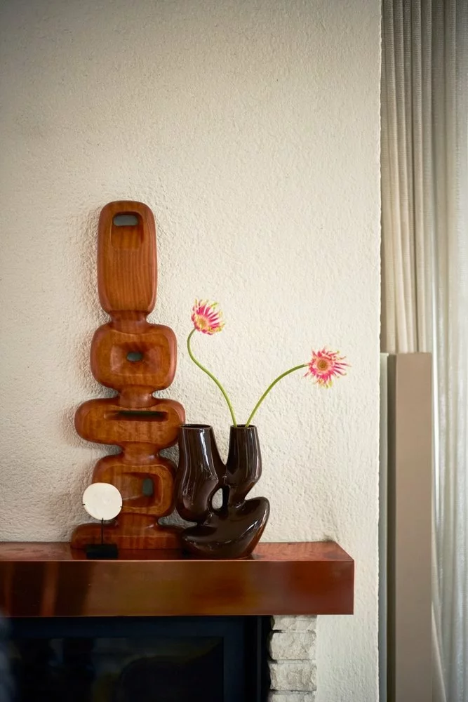 HKliving Organic Vaas Espresso L - ACE7197 6 HKliving Organic Vaas Espresso L - ACE7197 - Afbeelding 4