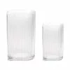 HKliving Ribbed Vazen Set Glas 1 HKliving Ribbed Vazen Set Glas -Goedkope Behang Winkel hkliving ribbed vazen set glas