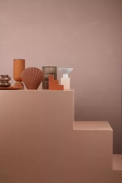 HKliving Shell Keramieken Vaas Terra - Large -Goedkope Behang Winkel hkliving shell keramieken vaas terra large 3