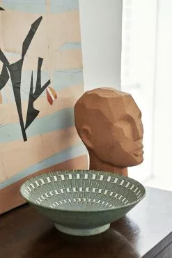 HKliving Terracotta Abstract Head Sculptuur -Goedkope Behang Winkel hkliving terracotta abstract head sculptuur 3