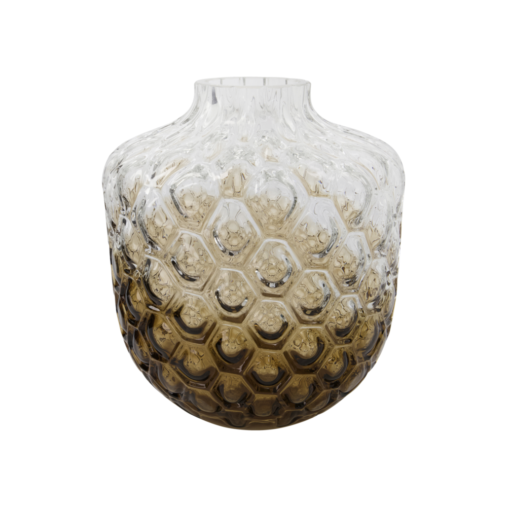 House Doctor Art Deco Vaas - Bruin 3 House Doctor Art Deco Vaas - Bruin