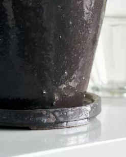 House Doctor Flower Bloempot Met Schotel Set Van 2 Stuks Bruin - 210140601 -Goedkope Behang Winkel house doctor flower bloempot met schotel set van 2 3