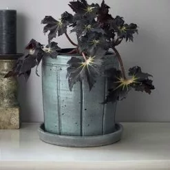 House Doctor Julian Bloempot - Grijs/groen -Goedkope Behang Winkel house doctor julian bloempot grijs groen 1