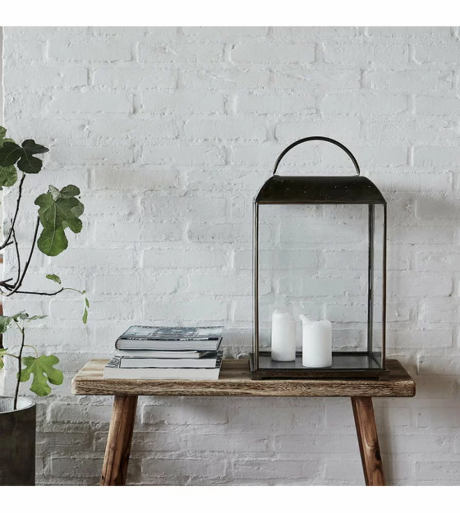 House Doctor Mandurai Lantaarn - Antiek Messing 6 House Doctor Mandurai Lantaarn - Antiek Messing - Afbeelding 4