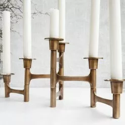 House Doctor Move Kandelaar Messing -Goedkope Behang Winkel house doctor move kandelaar messing 1