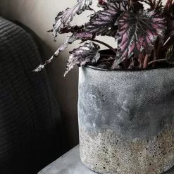 House Doctor Rock Vaas Glas Ø20cm -Goedkope Behang Winkel house doctor rock vaas glas 20cm 2