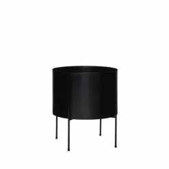 Hubsch Airy Bloempot Zwart Large - 941605