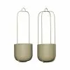 Hubsch Lotus Hangende Bloempotten Set Van 2 Stuks - 941502 -Goedkope Behang Winkel hubsch lotus hangende bloempotten set van 2 stuks