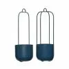 Hubsch Lotus Hangende Bloempotten Set Van 2 Stuks Petrol - 941603 2 Hubsch Lotus Hangende Bloempotten Set Van 2 Stuks Petrol - 941603 -Goedkope Behang Winkel hubsch lotus hangende bloempotten set van 2 stuks 2