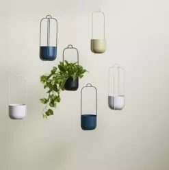 Hubsch Lotus Hangende Bloempotten Set Van 2 Stuks Petrol - 941603 5 Hubsch Lotus Hangende Bloempotten Set Van 2 Stuks Petrol - 941603 -Goedkope Behang Winkel hubsch lotus hangende bloempotten set van 2 stuks 3