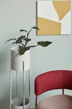 Hubsch Pot Op Standaard Metaal - Grijs 7 Hubsch Pot Op Standaard Metaal - Grijs -Goedkope Behang Winkel hubsch pot op standaard metaal grijs 2