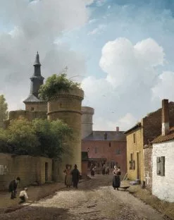 KEK Amsterdam Behangpaneel Straatje In Huy