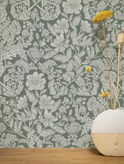 KEK Amsterdam Bloemen Behang Groen 100x280cm FR-004 -Goedkope Behang Winkel kek amsterdam bloemen behang groen 100x280cm fr 00 1