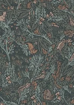 KEK Amsterdam Botanisch Patroon Behang 100x280cm FR-021