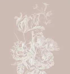 KEK Amsterdam Engraved Bloemen Behang Nude WP-744 200x280cm
