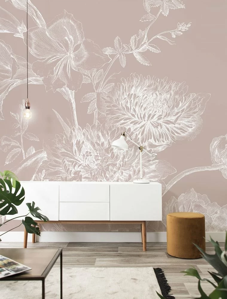 KEK Amsterdam Engraved Bloemen Behang Nude WP-756 300x280cm 7 KEK Amsterdam Engraved Bloemen Behang Nude WP-756 300x280cm - Afbeelding 5