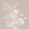 KEK Amsterdam Engraved Bloemen Behang Nude WP-759 400x280cm