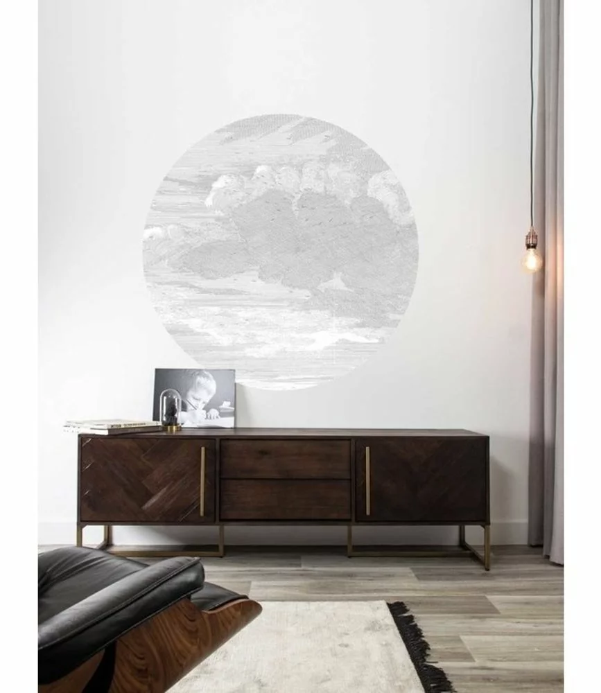 KEK Amsterdam Engraved Clouds Cirkelbehang CK-057 - ø190cm - 4 KEK Amsterdam Engraved Clouds Cirkelbehang CK-057 - ø190cm - - Afbeelding 2