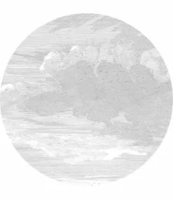 KEK Amsterdam Engraved Clouds Cirkelbehang CK-057 - ø190cm -