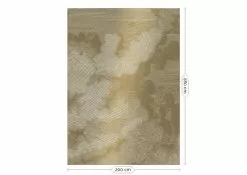 KEK Amsterdam Engraved Clouds Goud Behang MW-010- 200x280cm