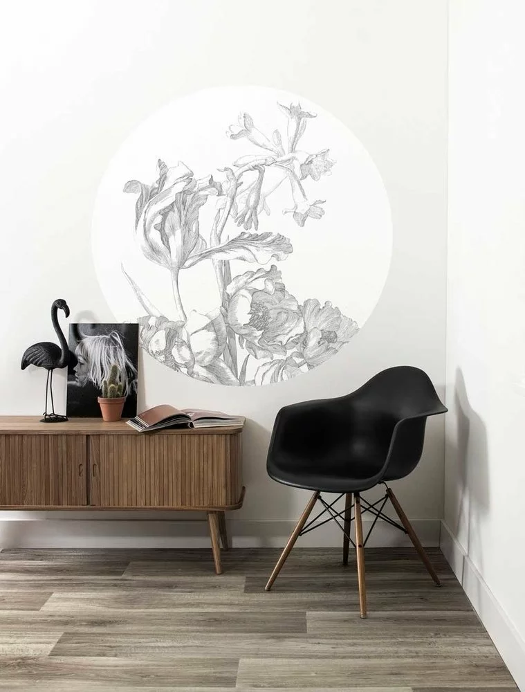 KEK Amsterdam Engraved Flowers Behangcirkel SC-059 - ø142,5cm 5 KEK Amsterdam Engraved Flowers Behangcirkel SC-059 - ø142,5cm - Afbeelding 3