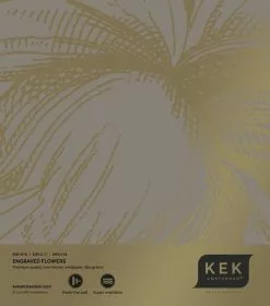 KEK Amsterdam Engraved Flowers Goud Behang MW-017 - 300x280cm -Goedkope Behang Winkel kek amsterdam engraved flowers goud behang mw 017 2