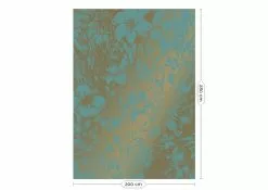 KEK Amsterdam Engraved Flowers Goud Behang MW-019 - 200x280cm