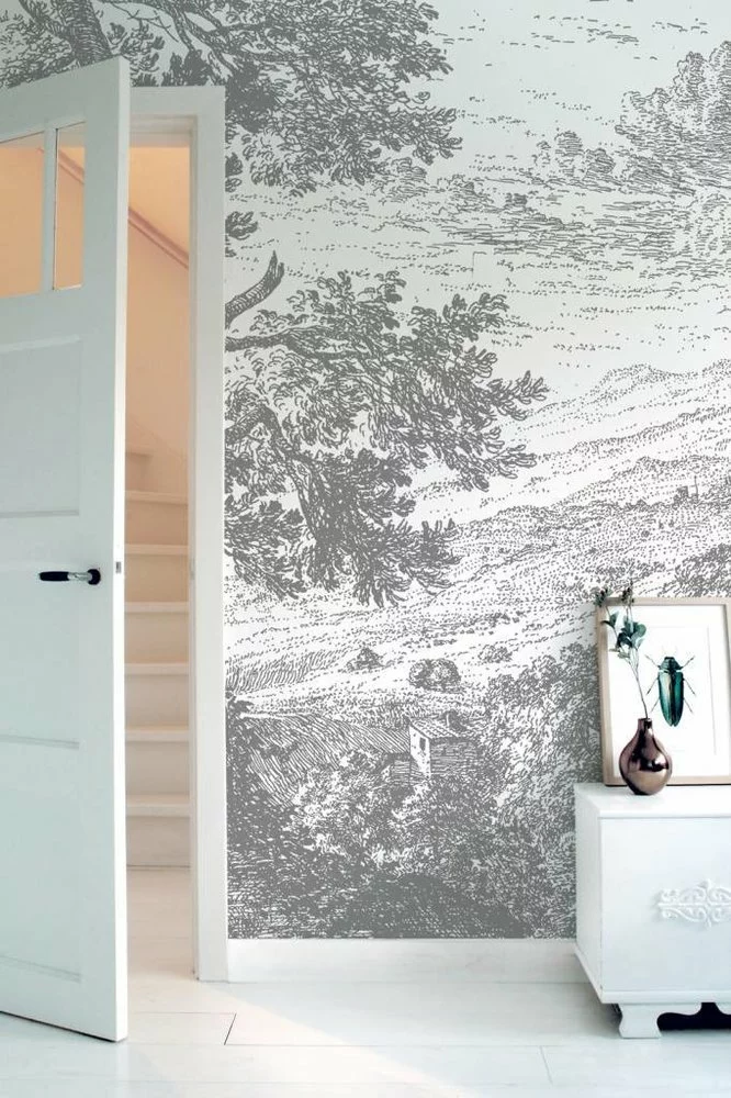 KEK Amsterdam Engraved Landscapes Behang 4 KEK Amsterdam Engraved Landscapes Behang - Afbeelding 2