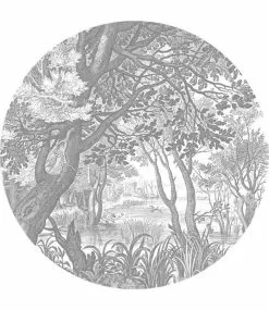 KEK Amsterdam Engraved Landscapes Cirkelbehang CK-044 - ø190cm