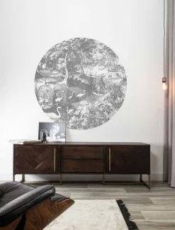 KEK Amsterdam Engraved Landscapes Cirkelbehang CK-045 - ø190cm -Goedkope Behang Winkel kek amsterdam engraved landscapes cirkelbehang ck 4