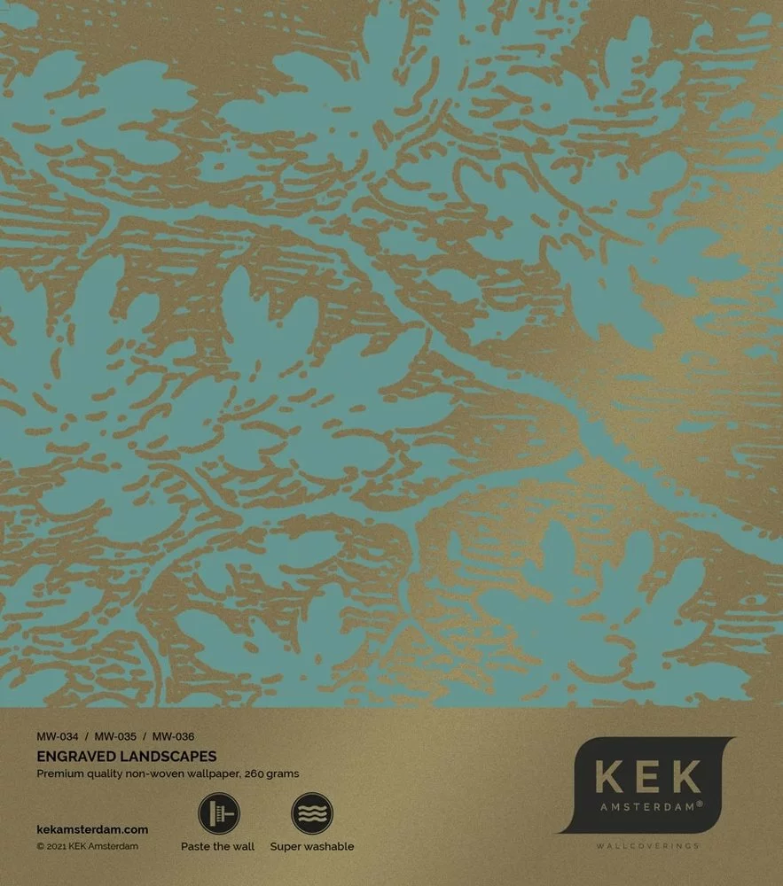 KEK Amsterdam Engraved Landscapes Goud Behang MW-034 - 200x280cm 5 KEK Amsterdam Engraved Landscapes Goud Behang MW-034 - 200x280cm - Afbeelding 3