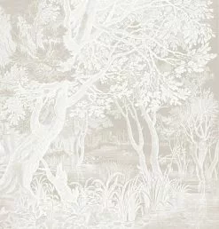 KEK Amsterdam Engraved Landschappen Behang Grijs WP-767- 400x280cm