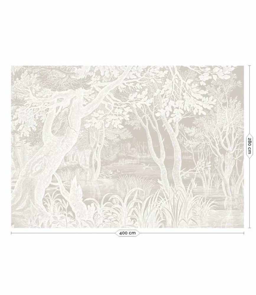 KEK Amsterdam Engraved Landschappen Behang Grijs WP-767- 400x280cm 4 KEK Amsterdam Engraved Landschappen Behang Grijs WP-767- 400x280cm - Afbeelding 2