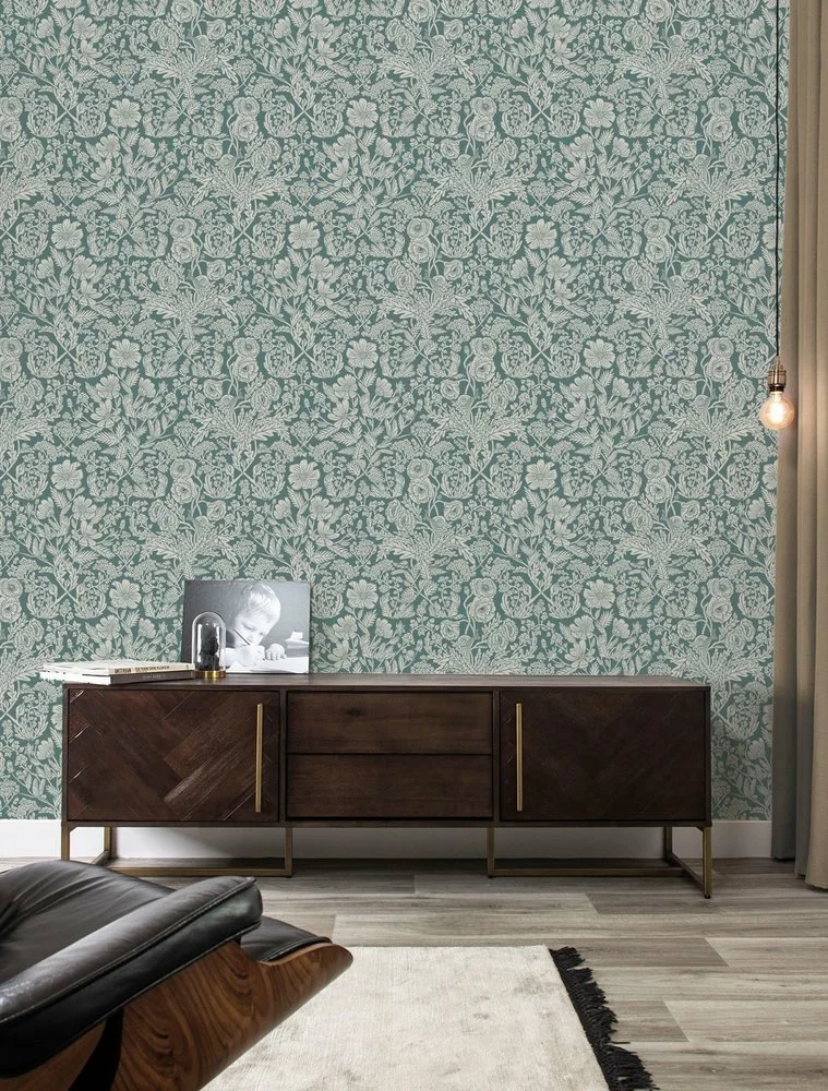 KEK Amsterdam Getekende Bloemen Behang 100x280cm - FR-001 9 KEK Amsterdam Getekende Bloemen Behang 100x280cm - FR-001 - Afbeelding 7