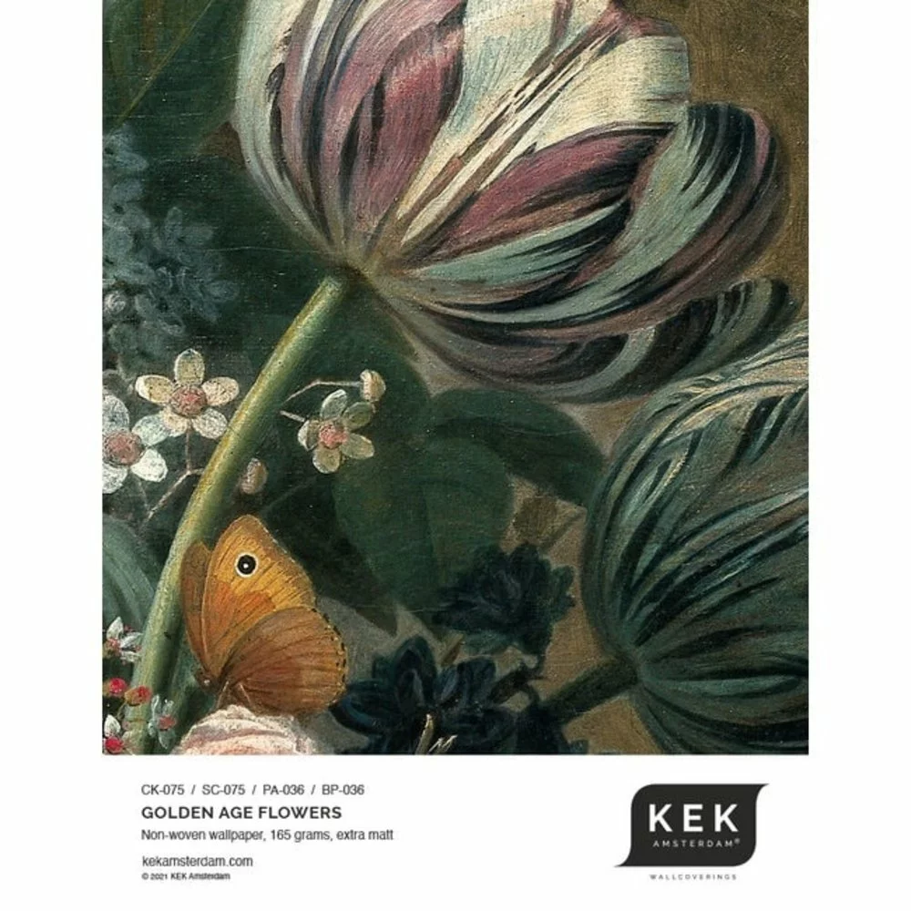 KEK Amsterdam Golden Age Flowers Behangcirkel CK-075 ø190cm 4 KEK Amsterdam Golden Age Flowers Behangcirkel CK-075 ø190cm - Afbeelding 2