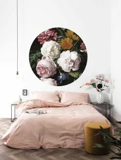 KEK Amsterdam Golden Age Flowers Behangcirkel SC-012 - ø 142,5 Cm -Goedkope Behang Winkel kek amsterdam golden age flowers behangcirkel sc 0 7